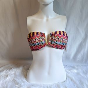 The Bikini Lab V-Wire Bandeau Bikini Top NWOT